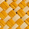 CABAS À RAYURES JAUNE
