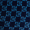 PRINTED VELVET PANTS BLUE