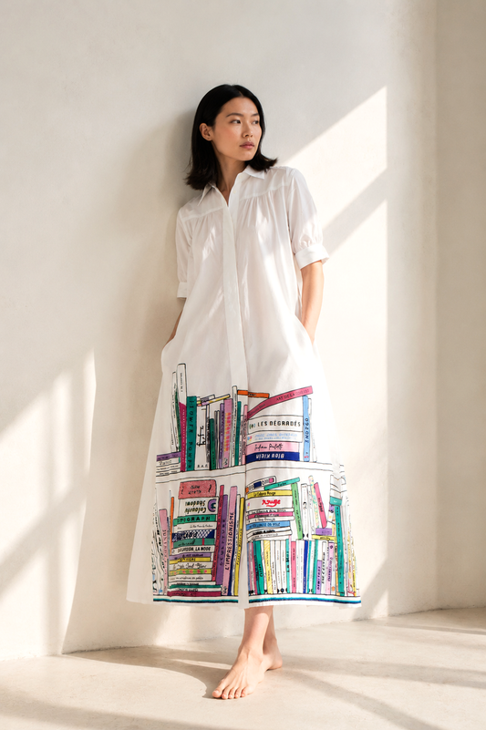 ROBE BRODÉE MULTICOLORE