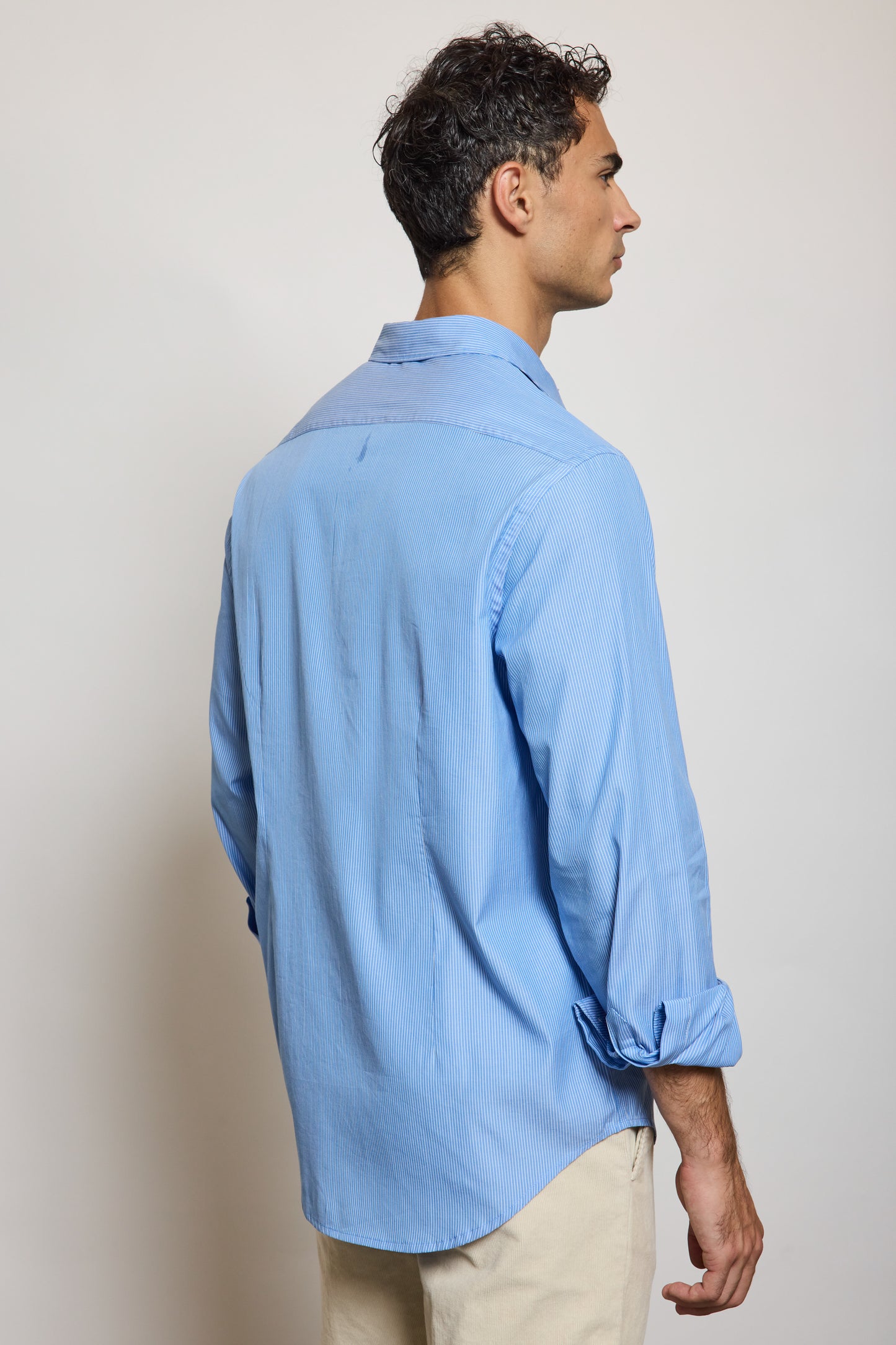 CHEMISE BRODÉE BLEUE