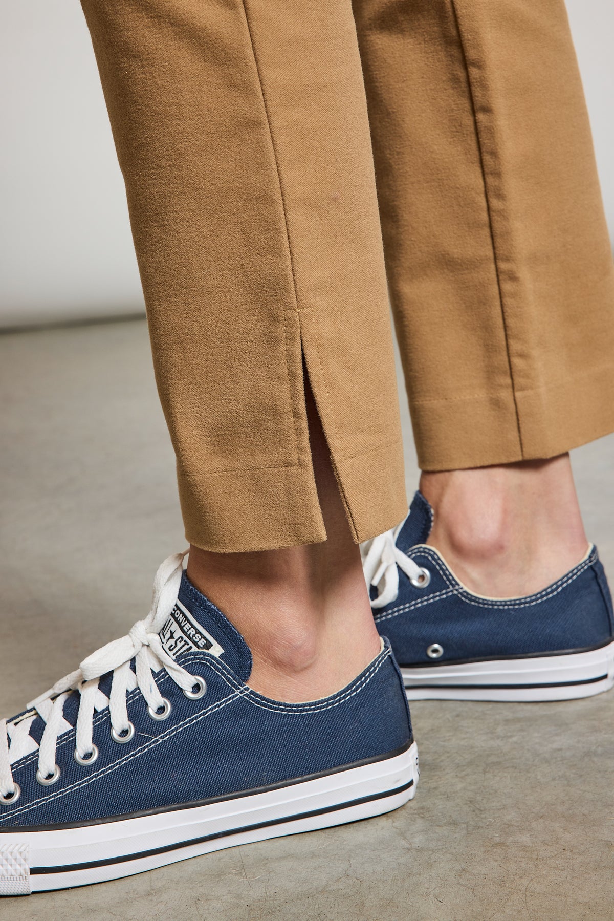 MOLESKIN FITTED PANTS CAMEL
