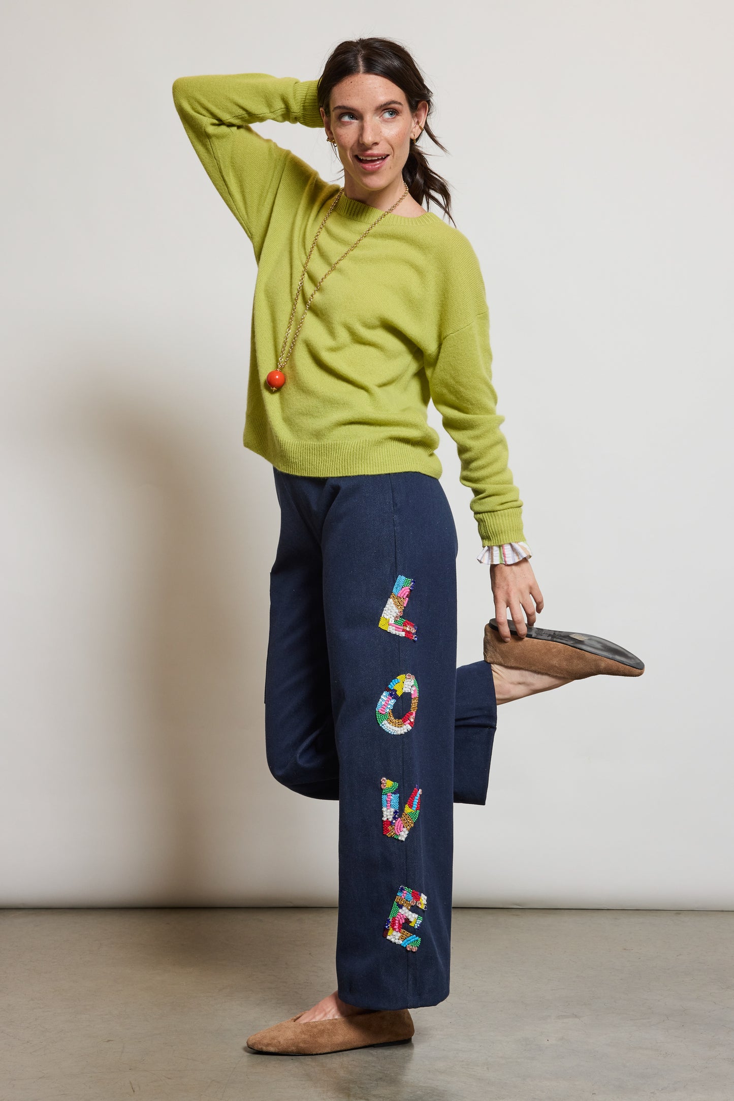 L.O.V.E PANTS BLUE