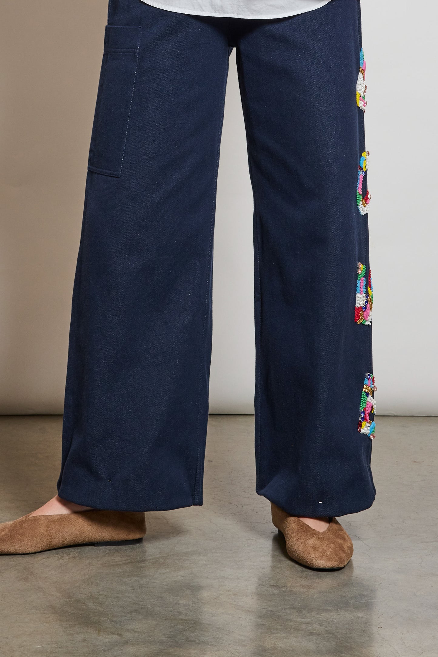 L.O.V.E PANTS BLUE
