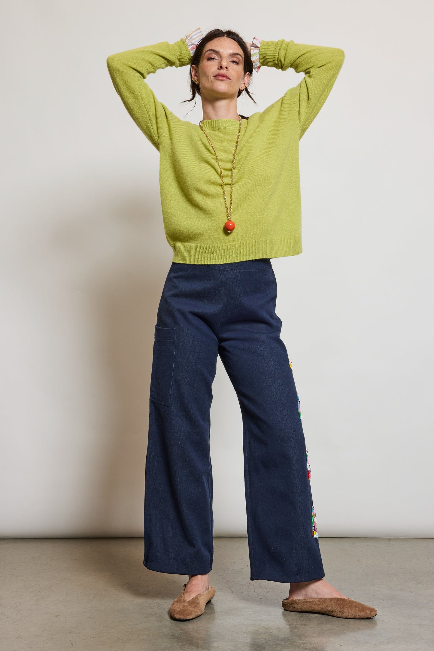 L.O.V.E PANTS BLUE