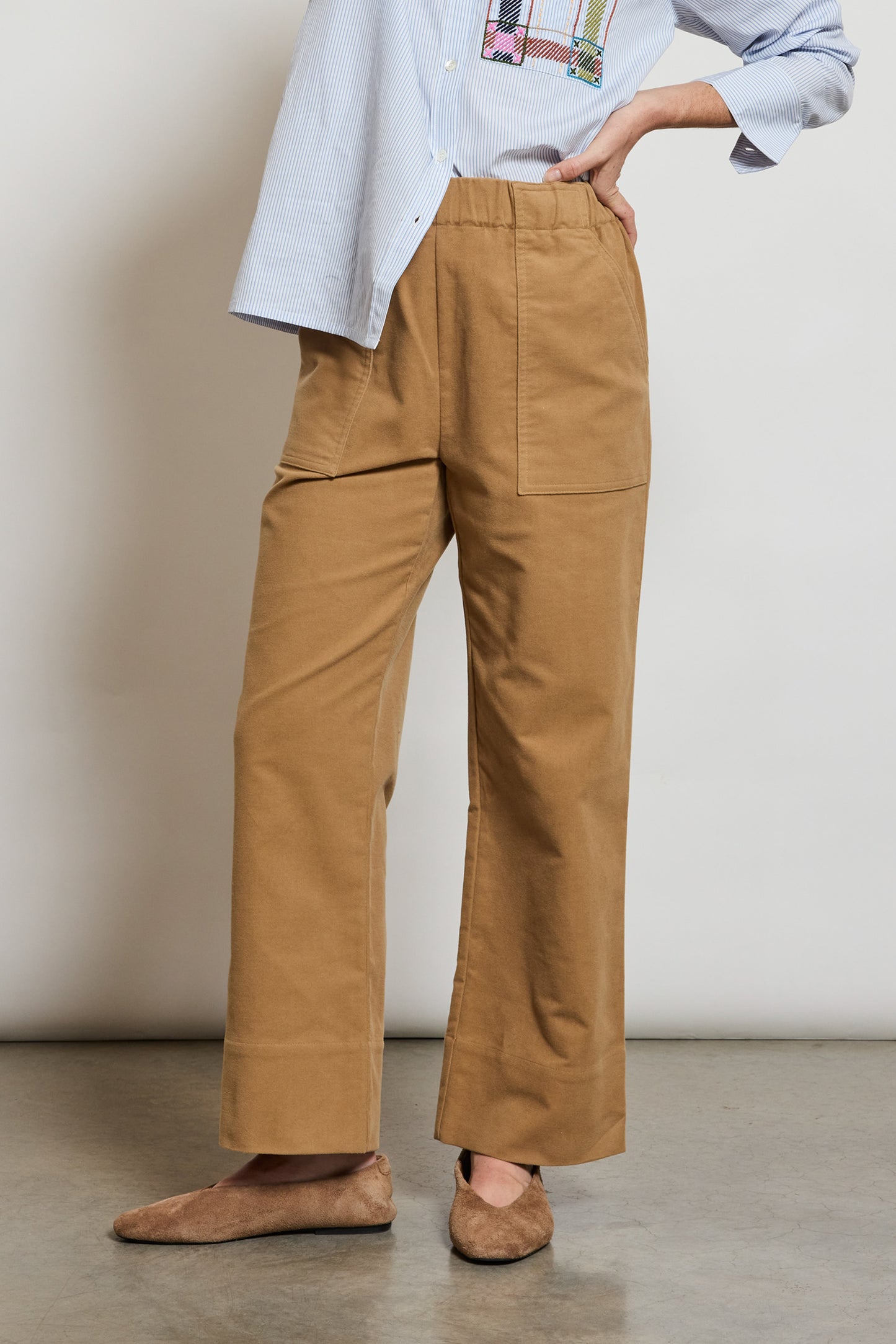 PANTALON CHARPENTIER MOLESKINE CAMEL