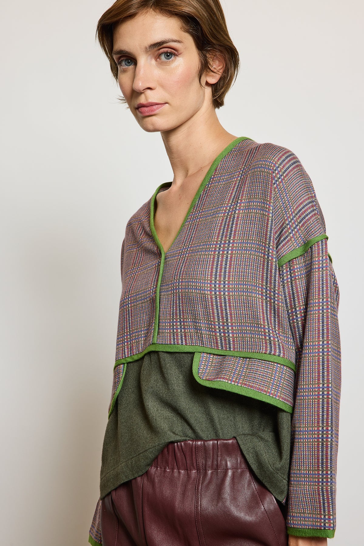 SLIK AND WOOL SWEATER GREEN