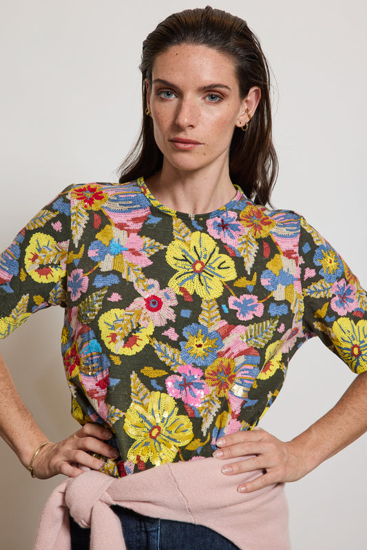 SEQUINS T-SHIRT MULTICOLORED