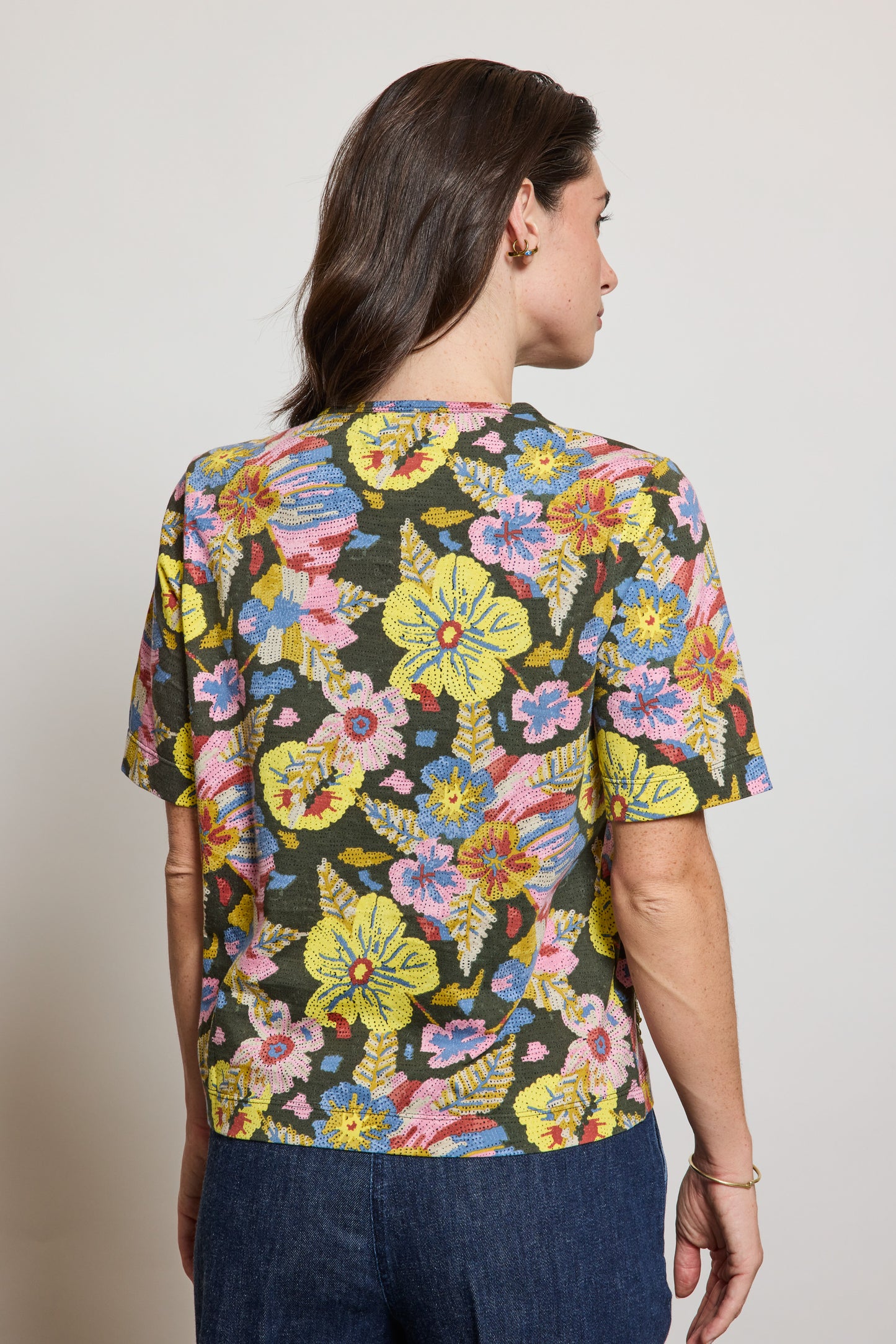 T-SHIRT À SEQUINS MULTICOLORE