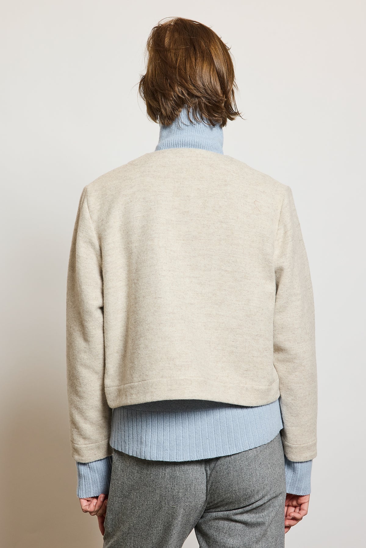 WOOL CASHMERE JACKET BEIGE