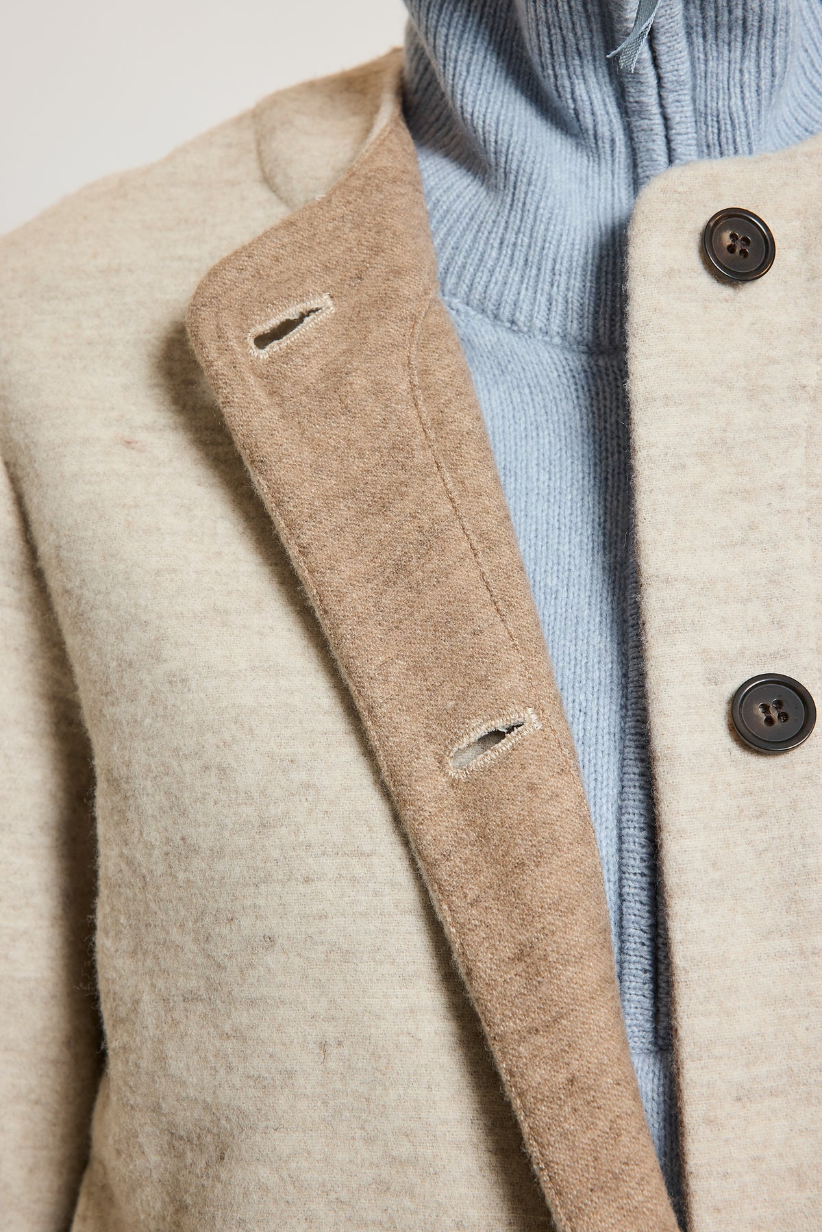 WOOL CASHMERE JACKET BEIGE