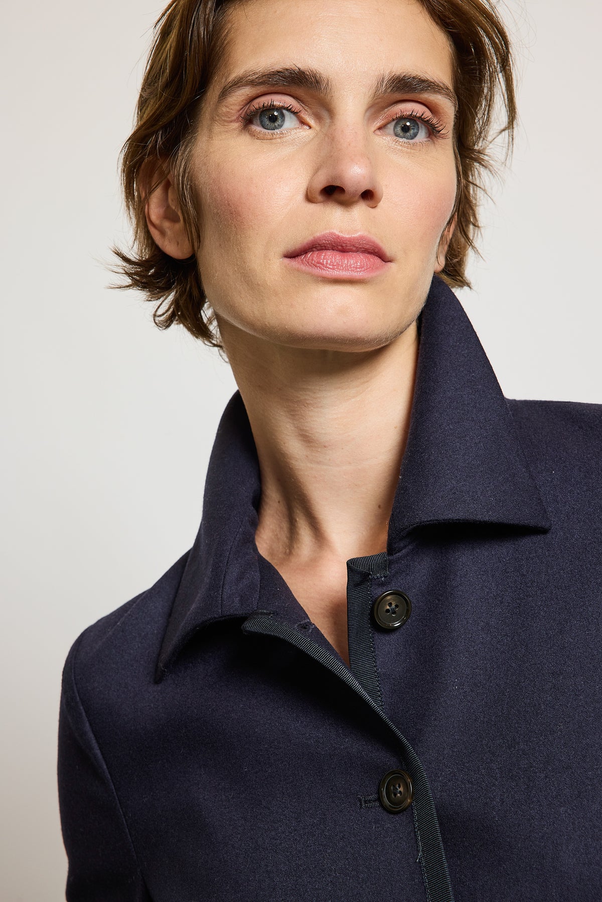 WOOL CASHMERE JACKET NAVY