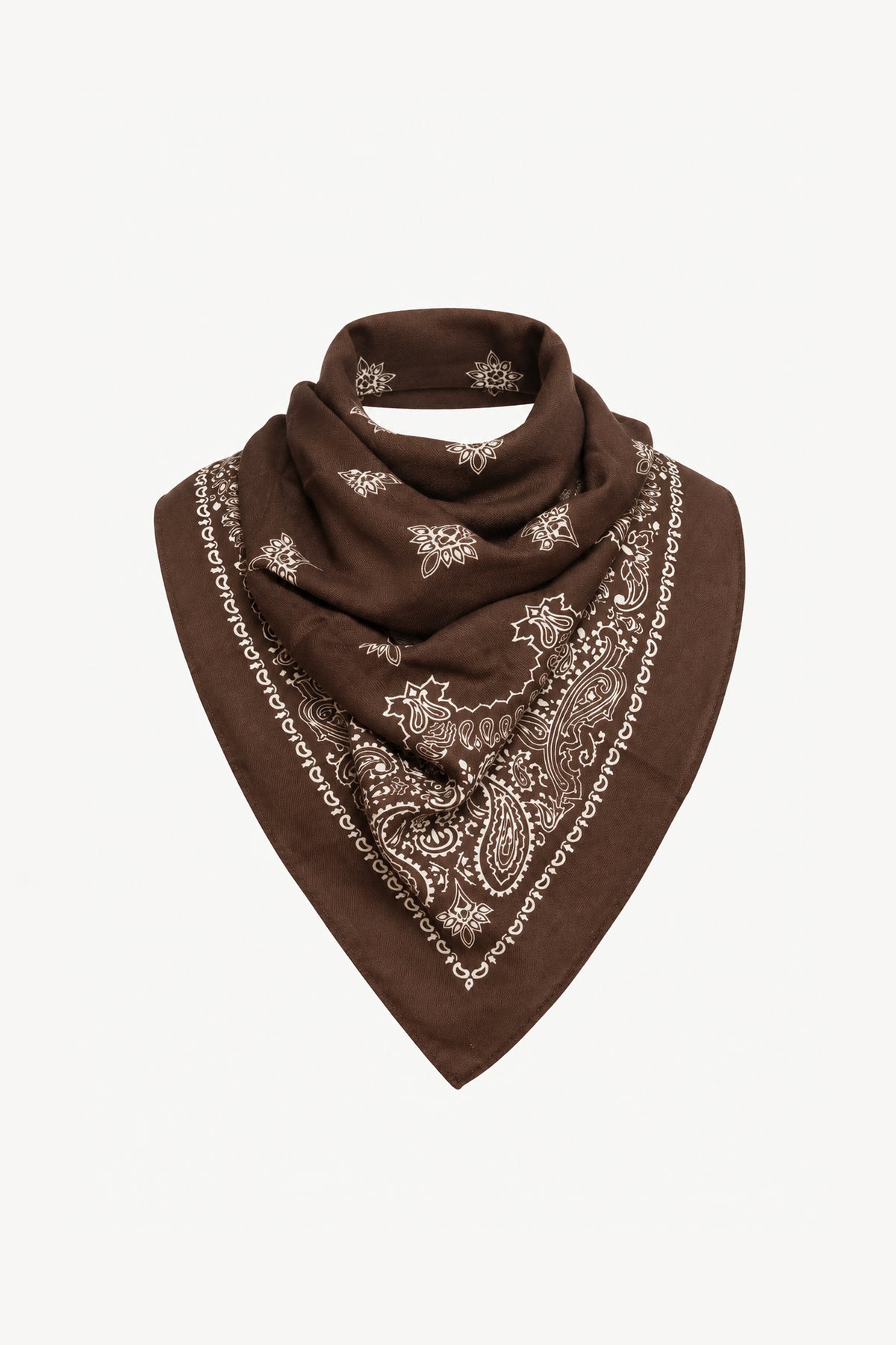 WOOL BANDANA CHOCOLATE