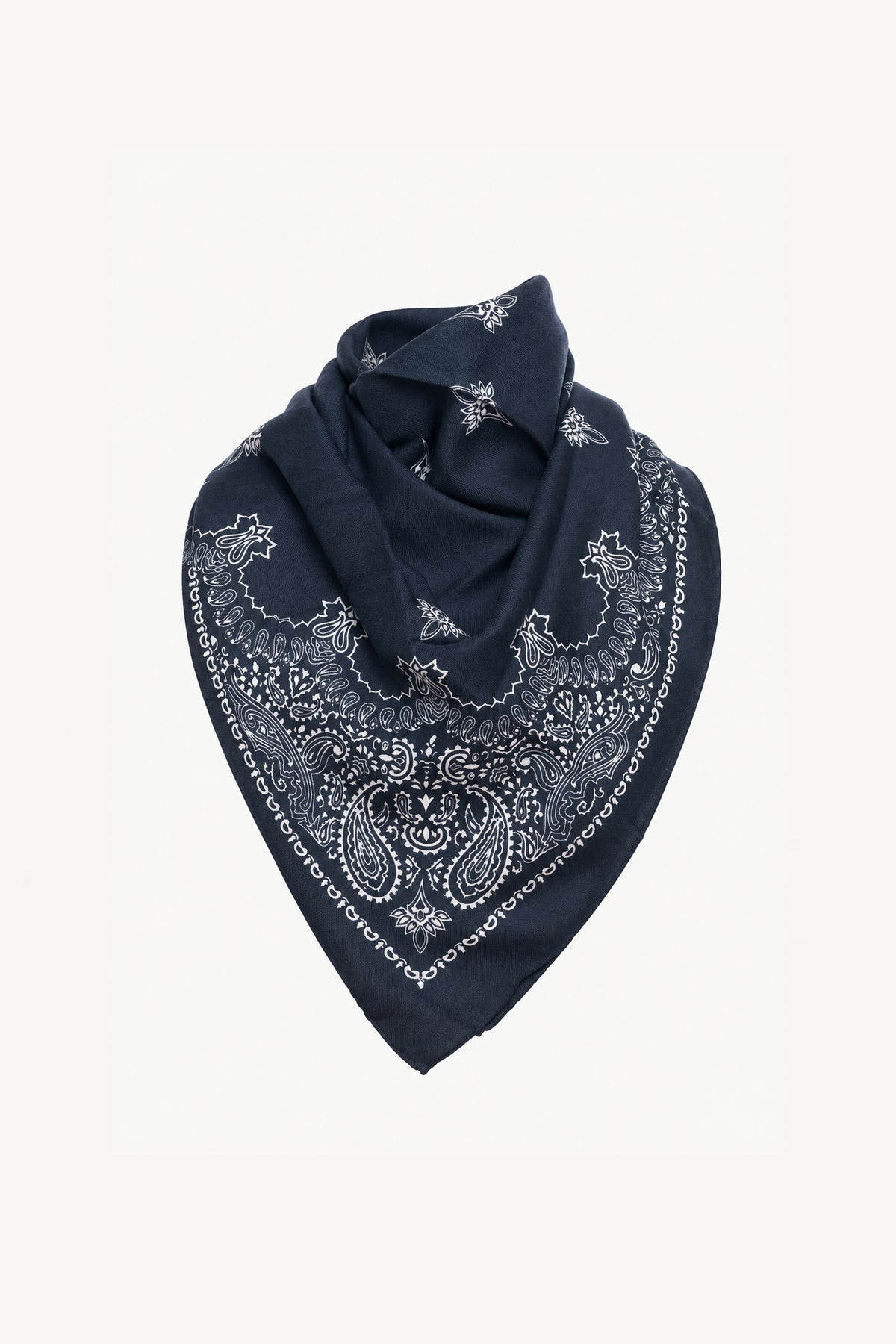 BANDANA EN LAINE MARINE