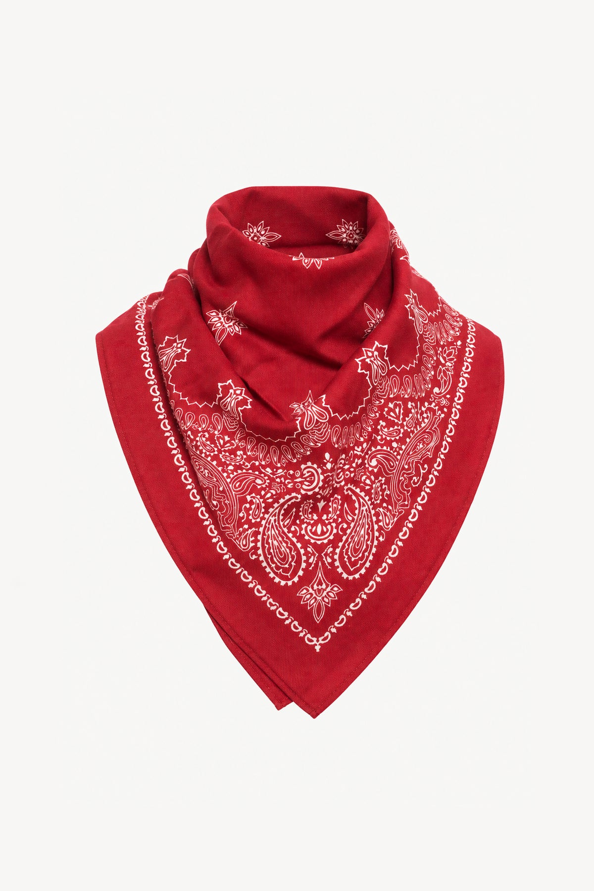WOOL BANDANA RED