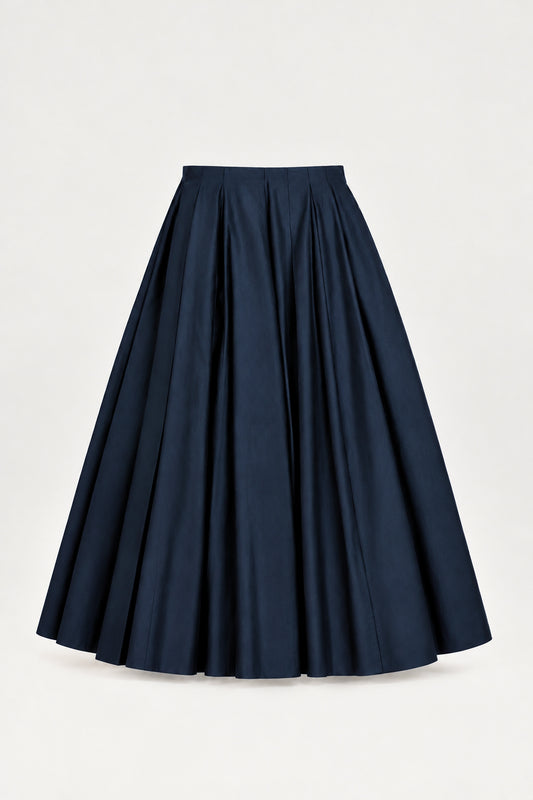 FLANNEL SKIRT NAVY