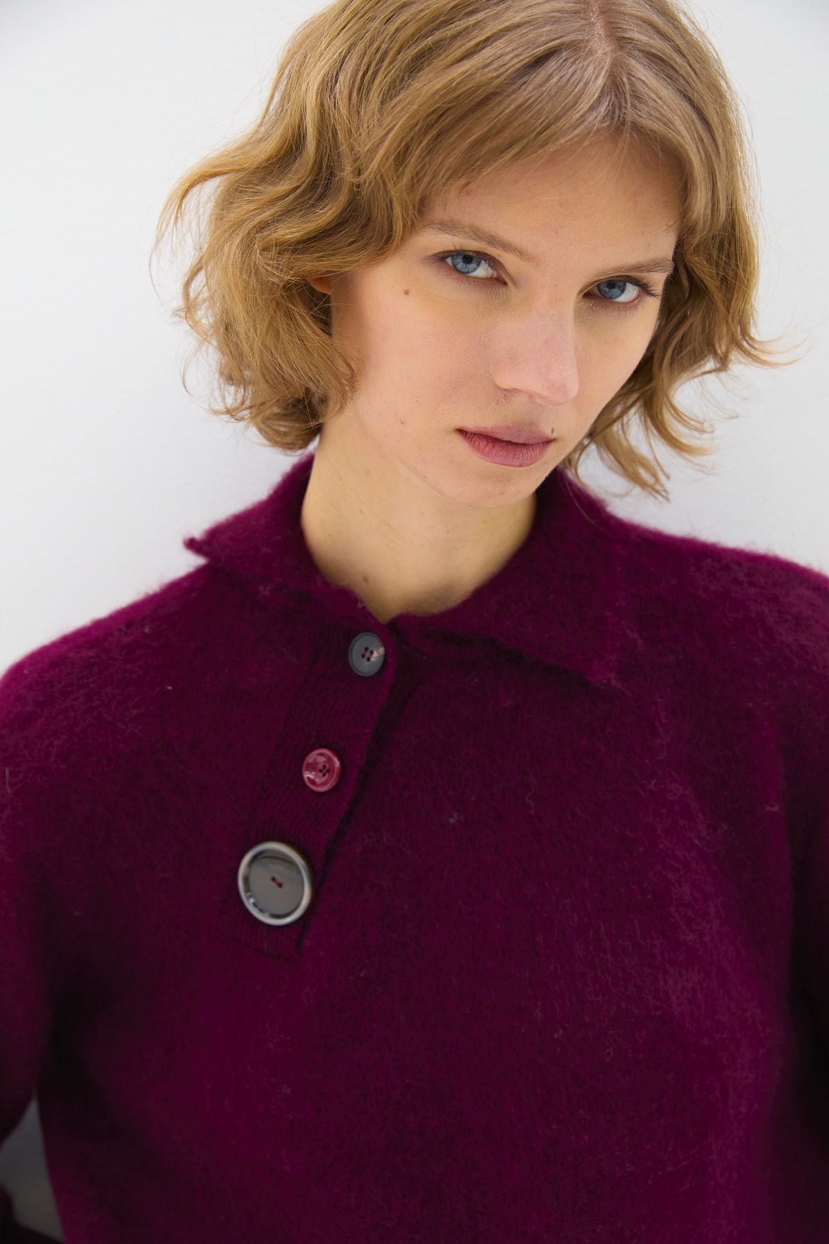 MOHAIR SWEATER BURGUNDY