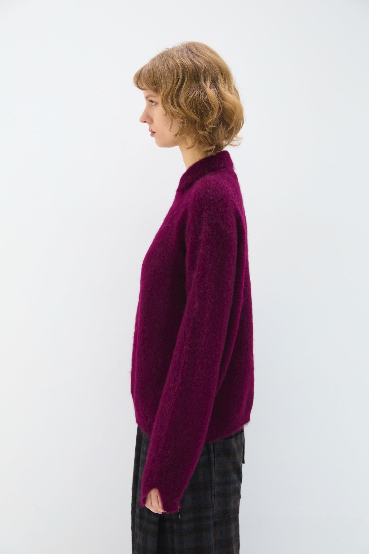MOHAIR SWEATER BURGUNDY