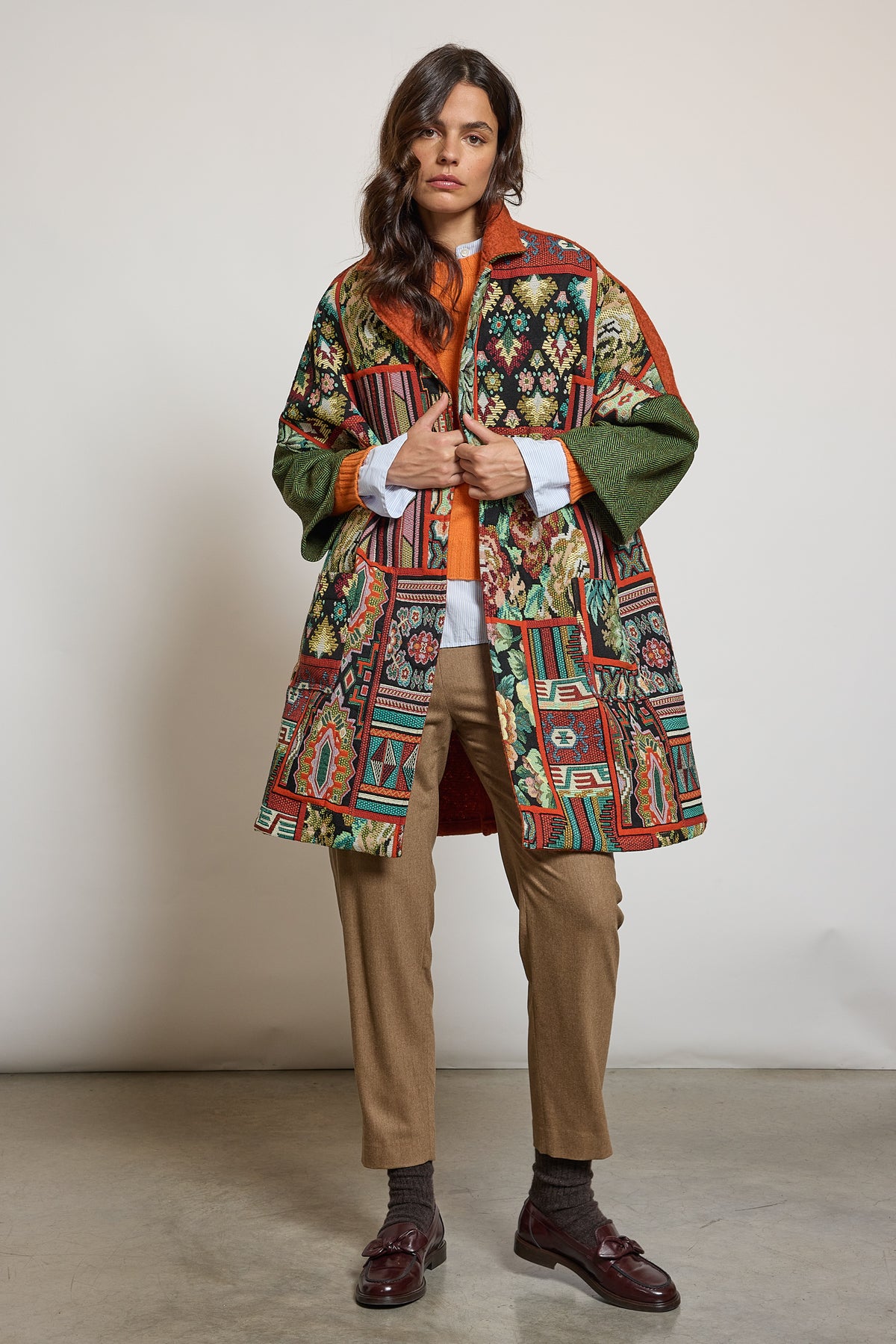 MANTEAU PATCH MULTICOLORE