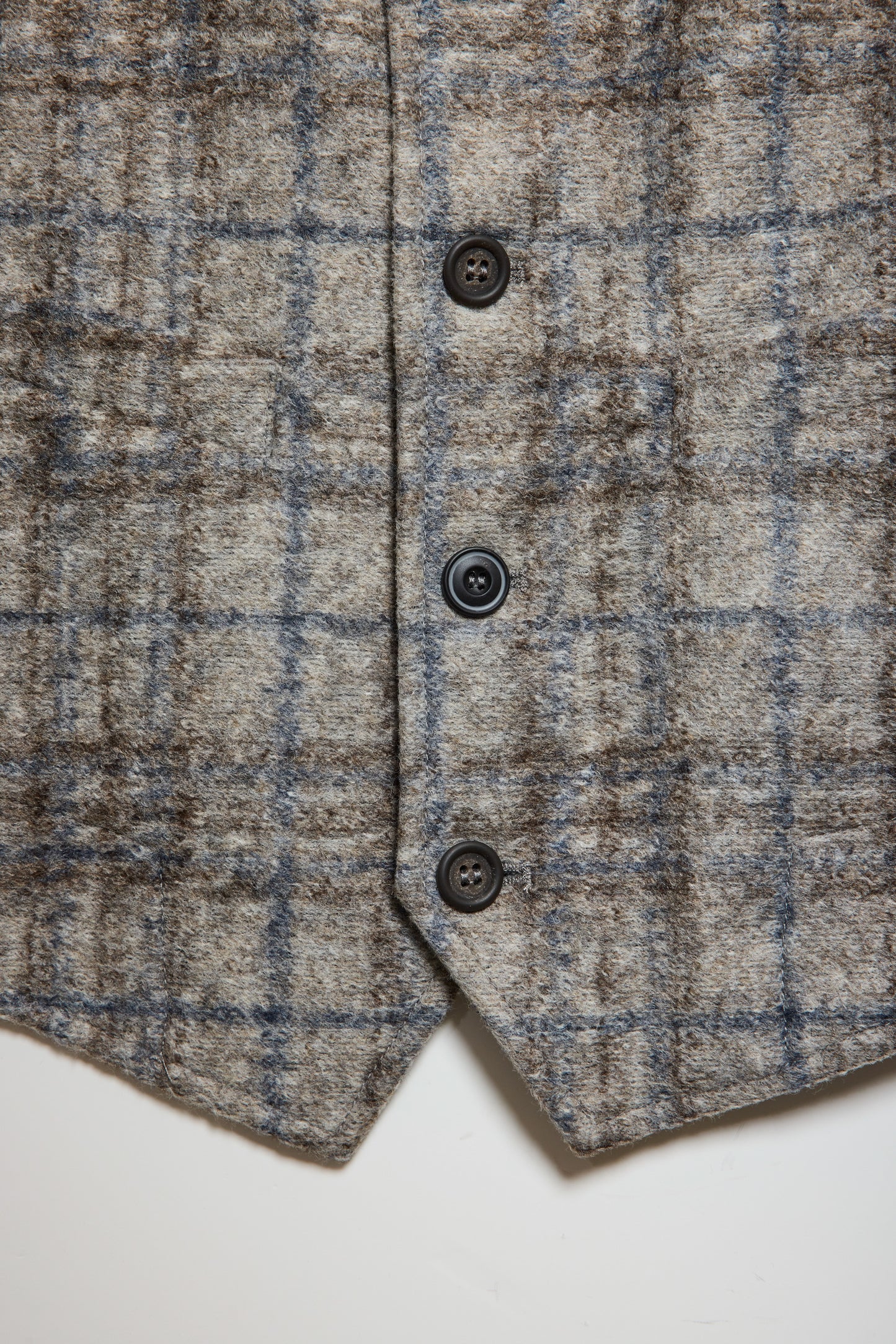 GILET TARTAN BEIGE