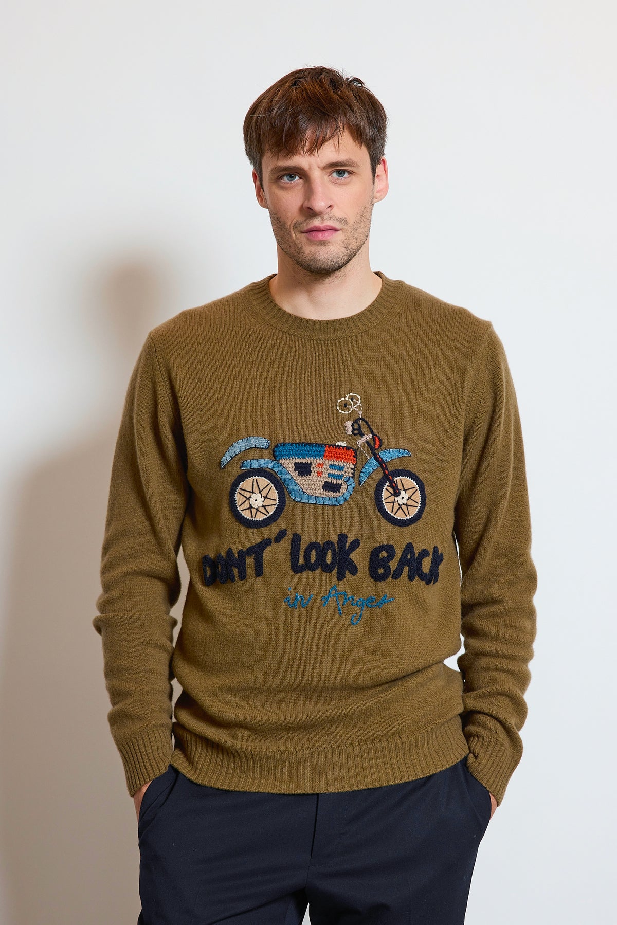 PULL MOTO VERT