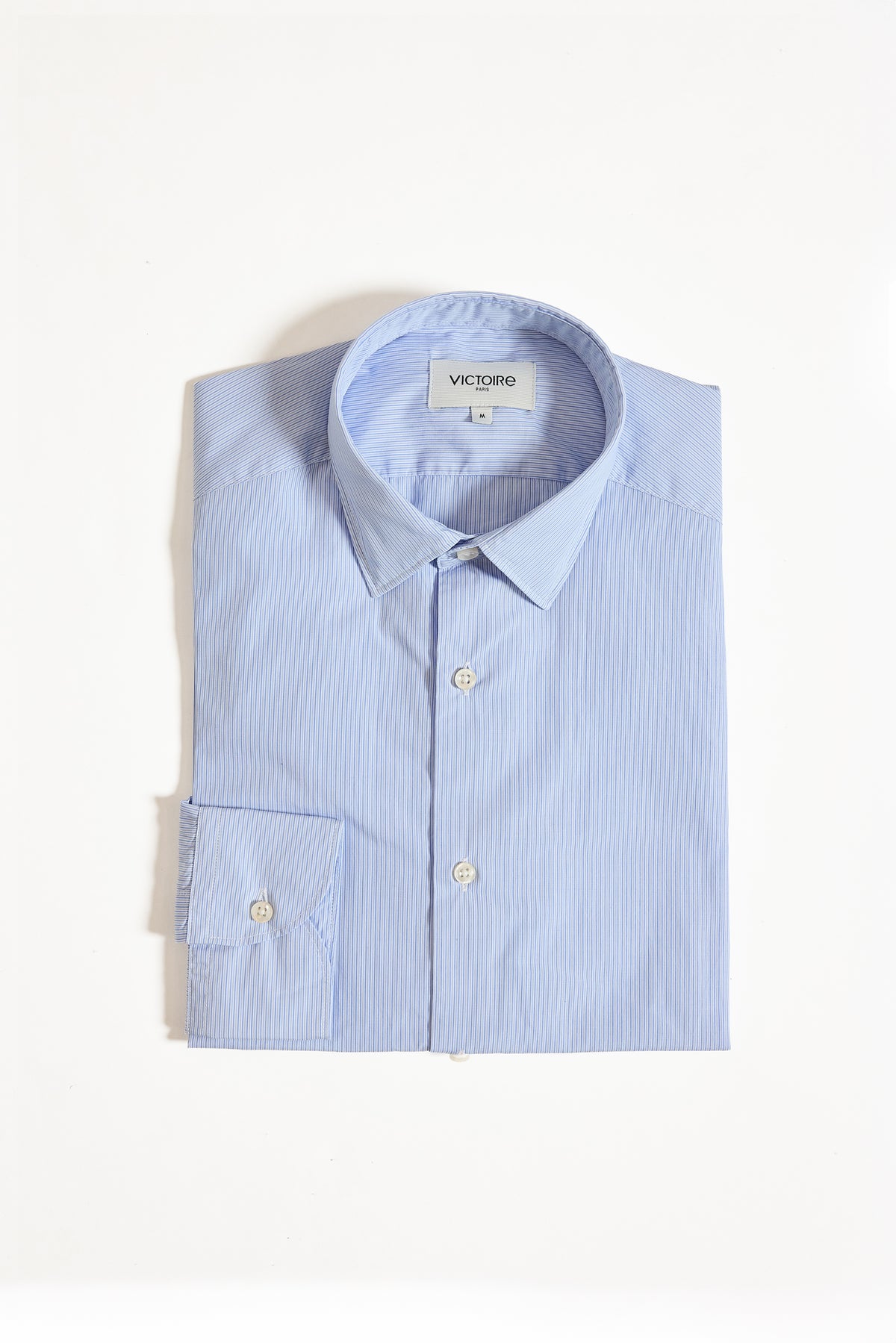 CHEMISE AJUSTÉE RAYURES BLEUES