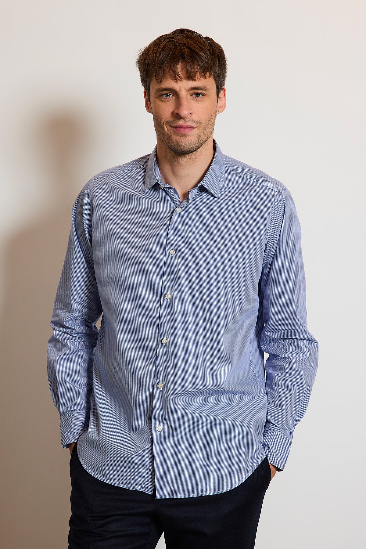 SEMI SLIM SHIRT MINI CHECKS