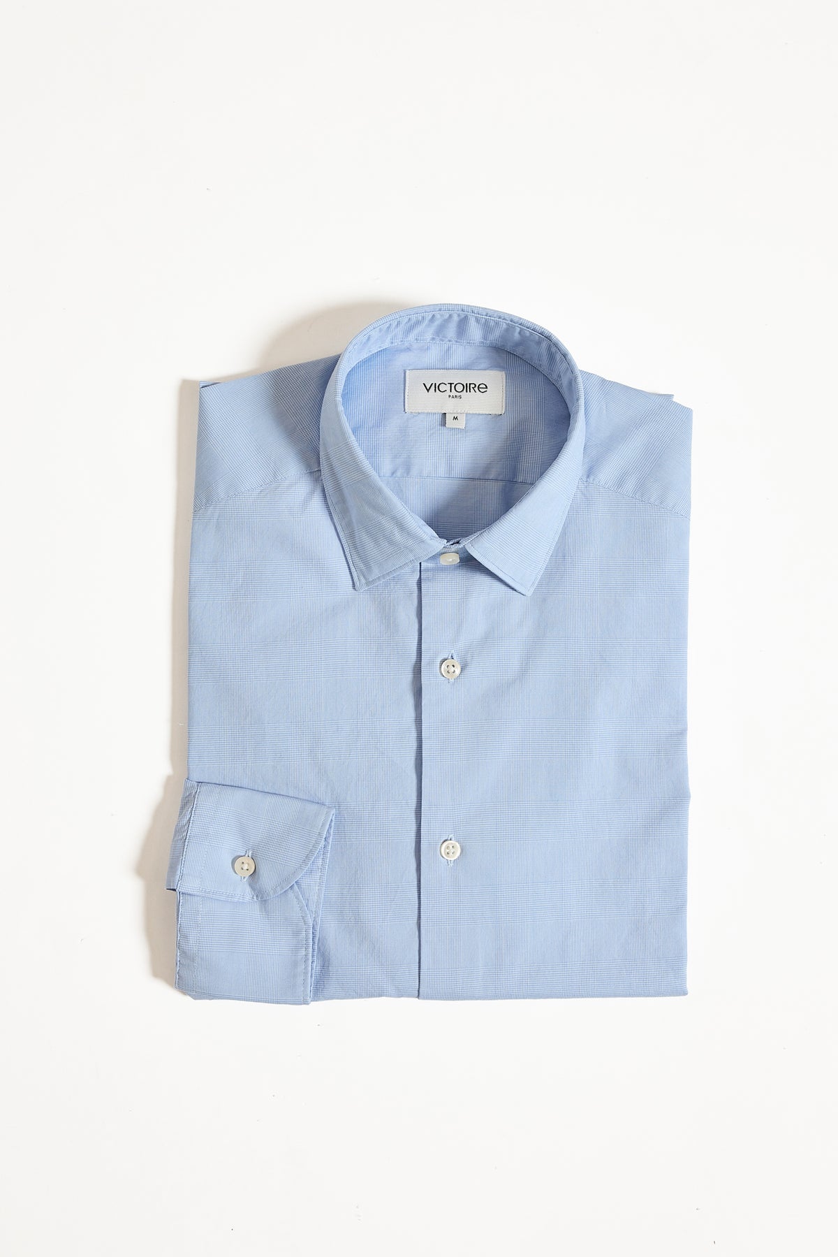 CHEMISE AJUSTÉE CARREAUX BLEUES