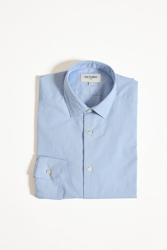CHEMISE AJUSTÉE CARREAUX BLEUES