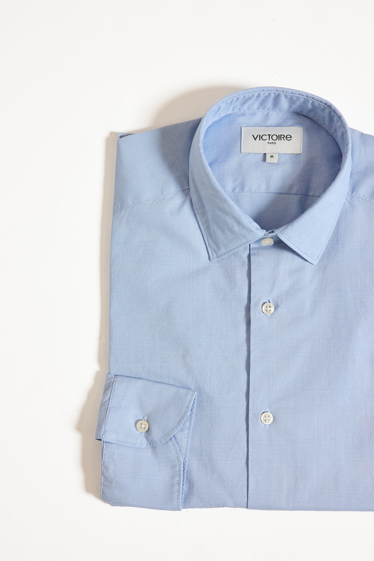 CHEMISE AJUSTÉE CARREAUX BLEUES