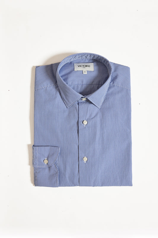 CHEMISE AJUSTÉE MINI CARREAUX