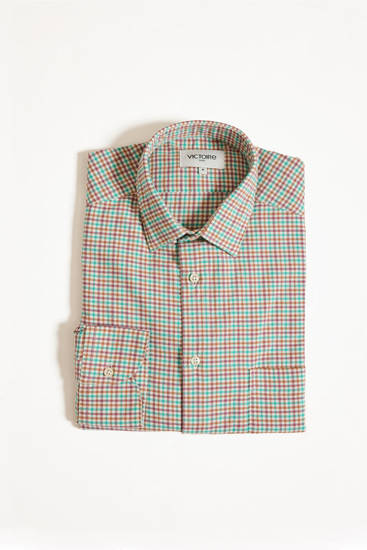 CHEMISE AJUSTÉE FLANELLE CARREAUX