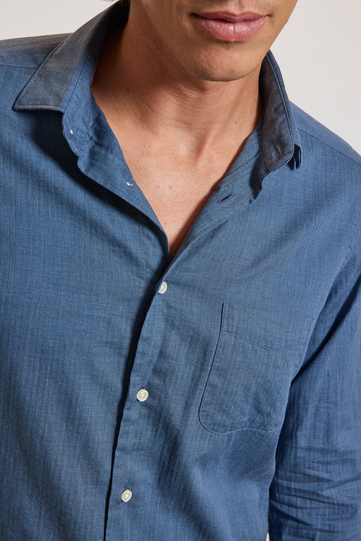 CHEMISE AJUSTÉE FLANELLE MARINE