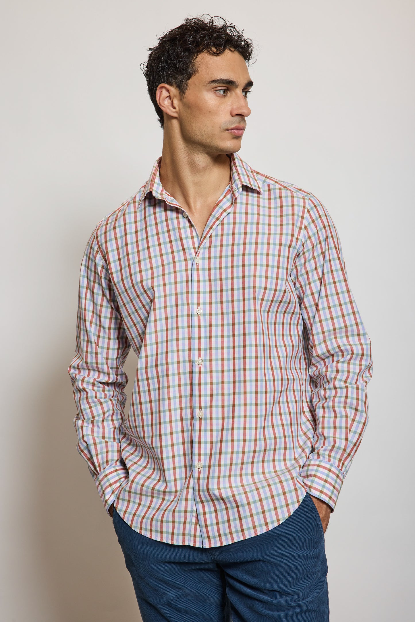 CHEMISE AJUSTÉE CARREAUX