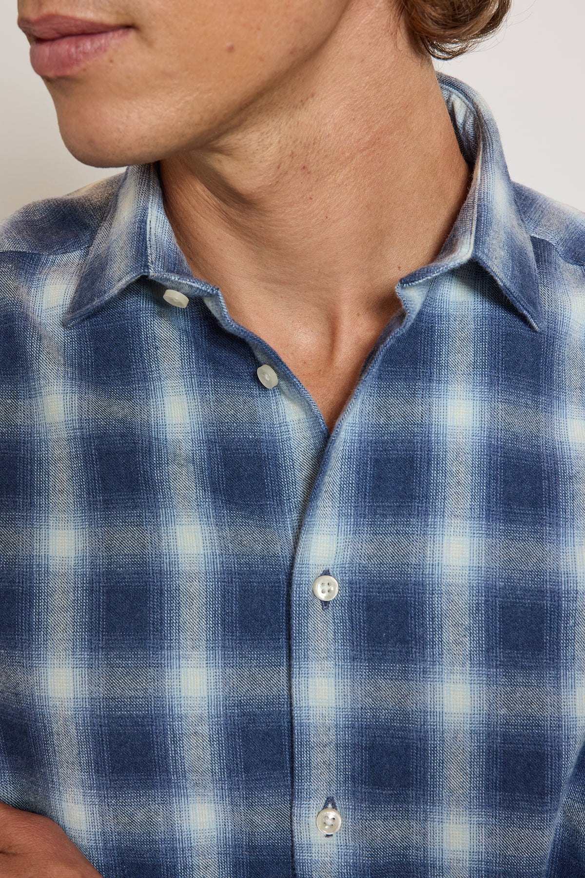 CHEMISE AJUSTÉE PILOU CARREAUX JEAN