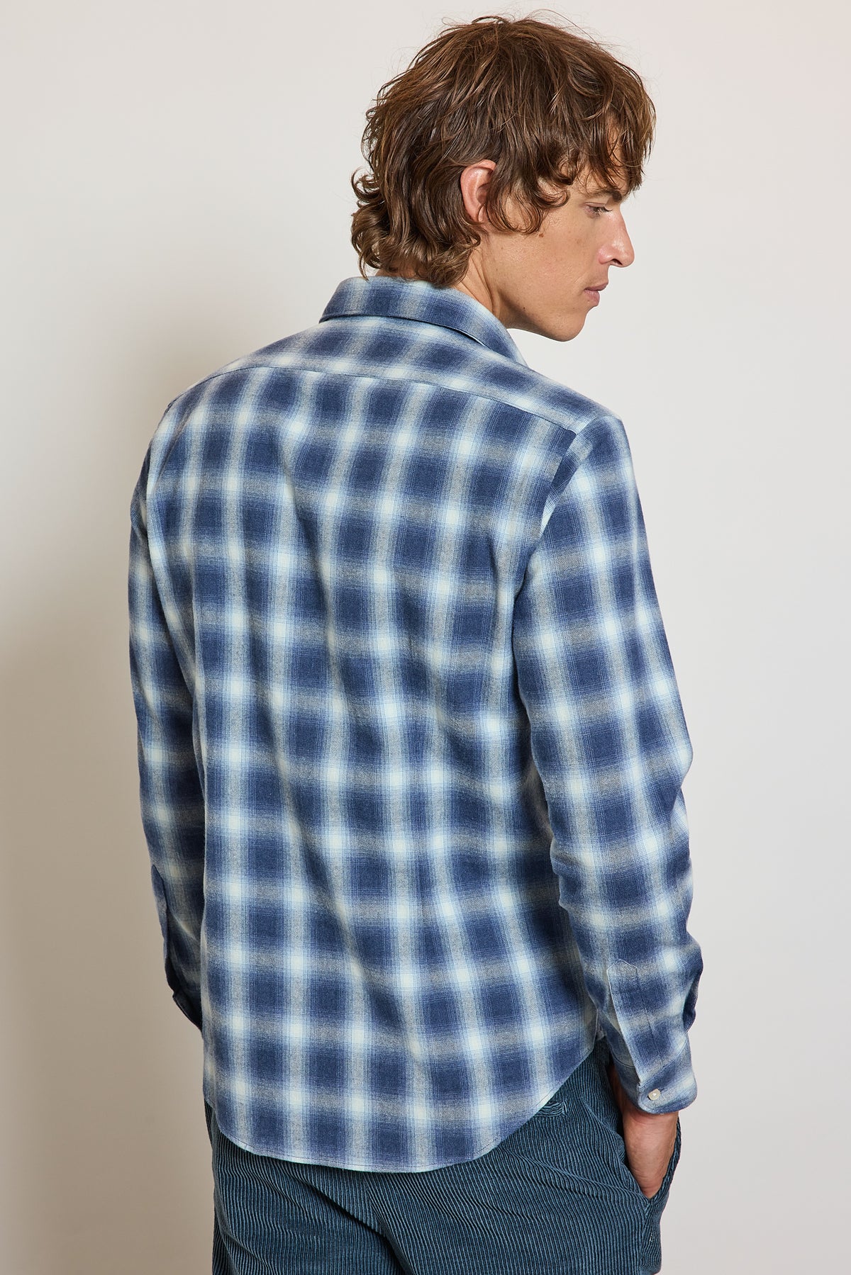 CHEMISE AJUSTÉE PILOU CARREAUX JEAN