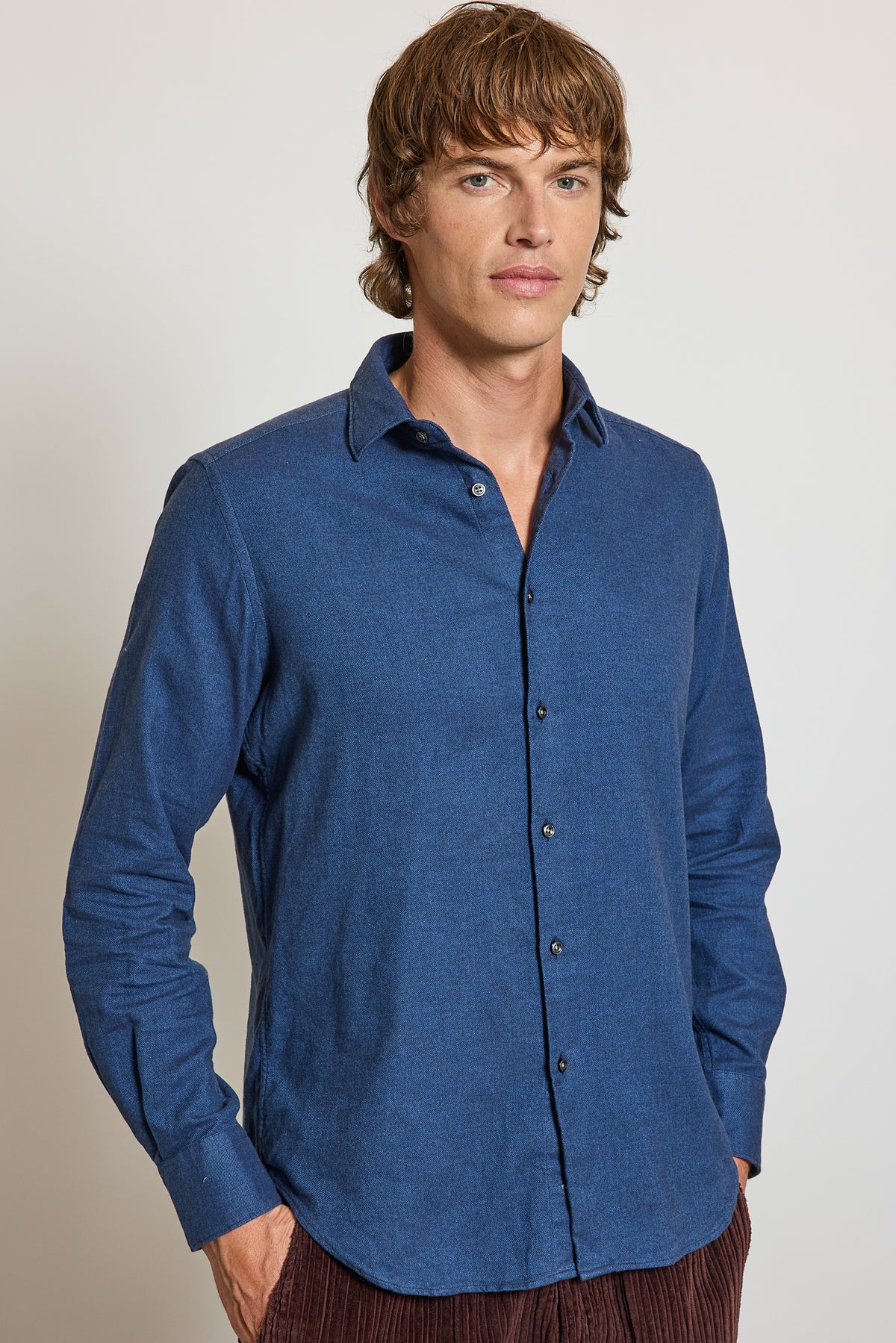 CHEMISE AJUSTÉE PILOU INDIGO