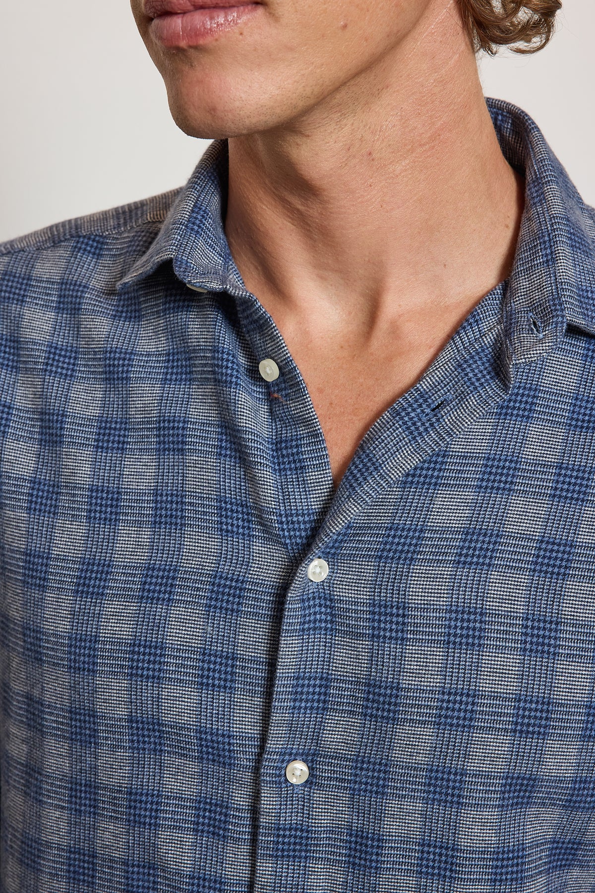 CHEMISE AJUSTÉE PILOU TARTAN BLUE