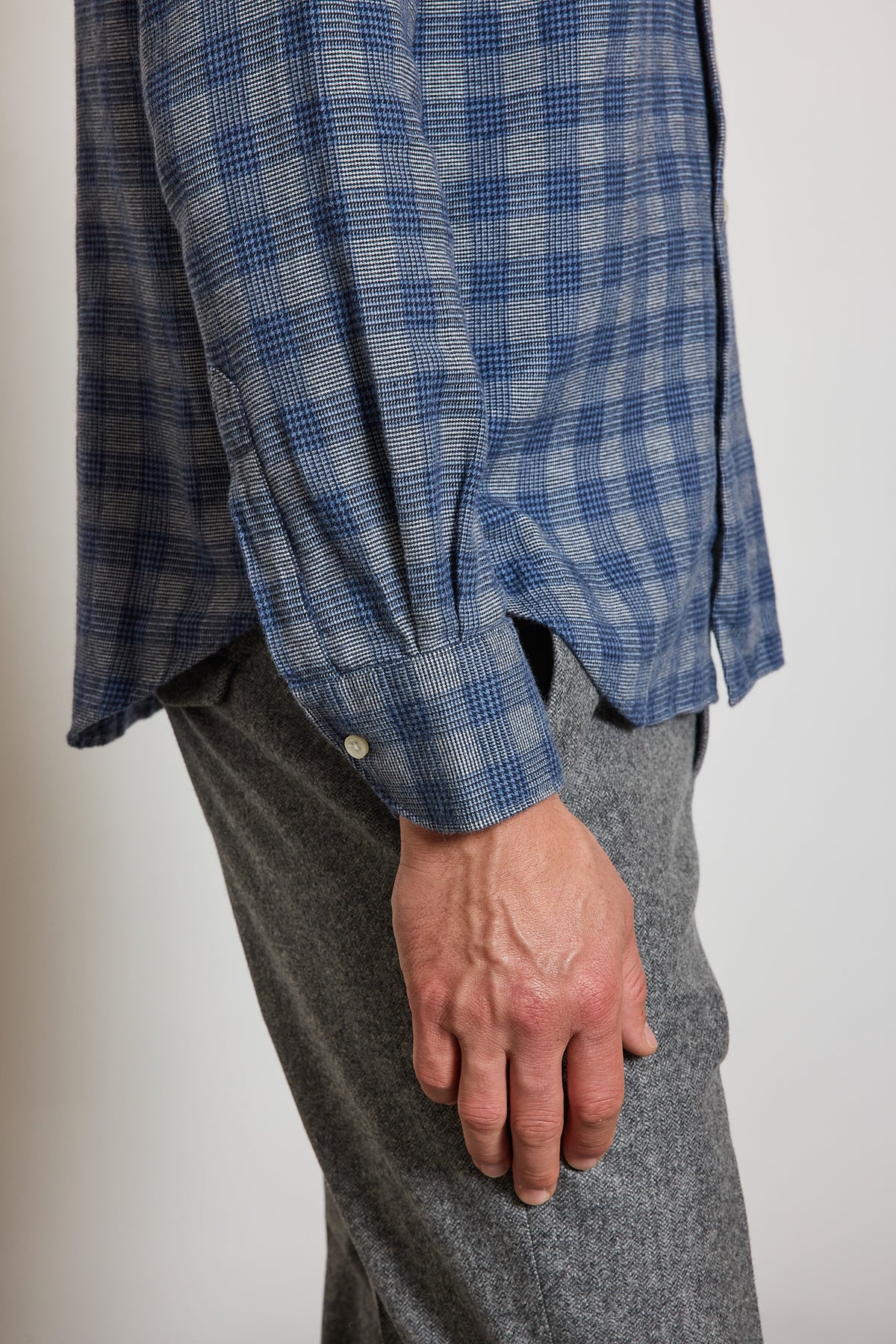CHEMISE AJUSTÉE PILOU TARTAN BLUE