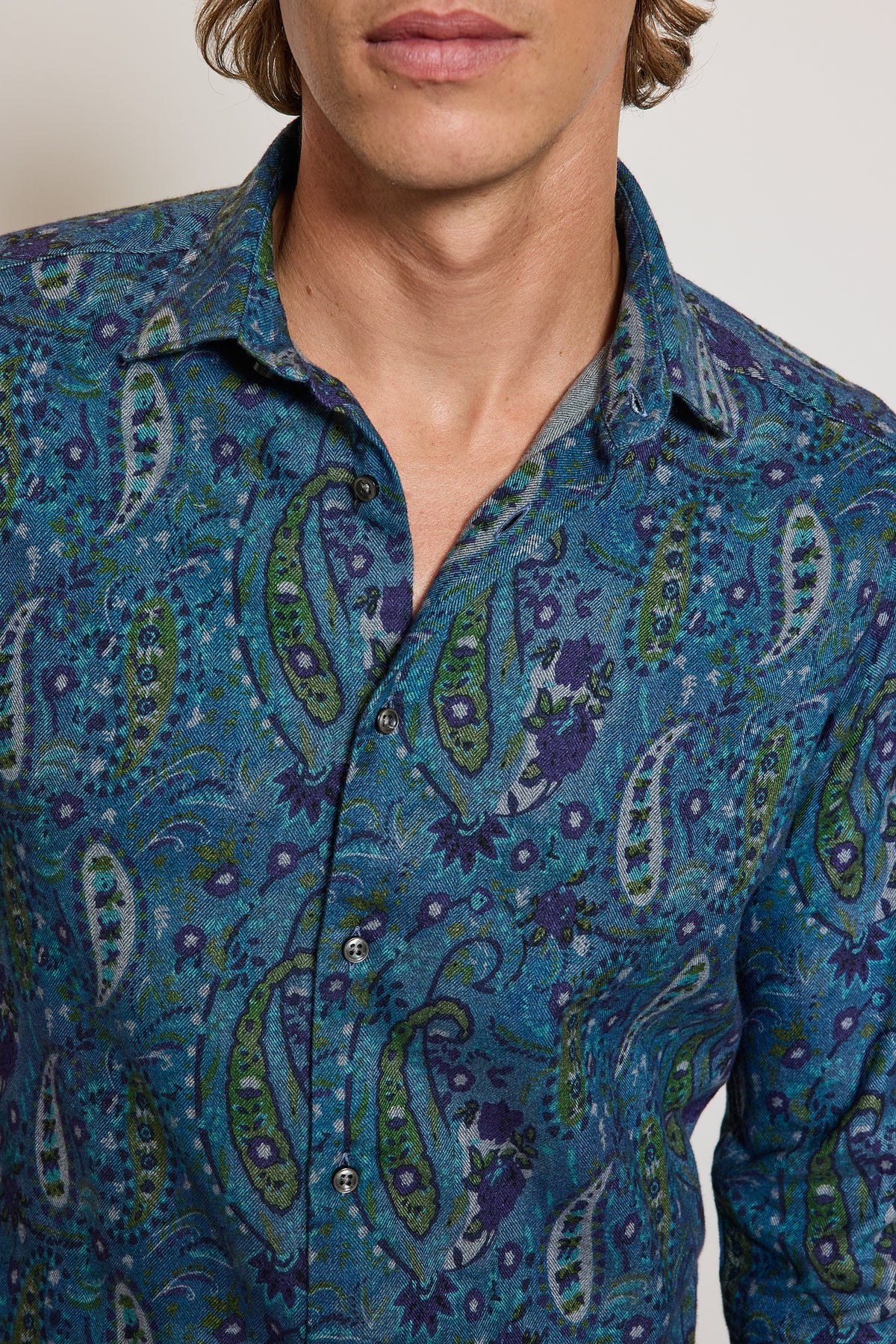 CHEMISE AJUSTÉE PILOU CACHEMIRE