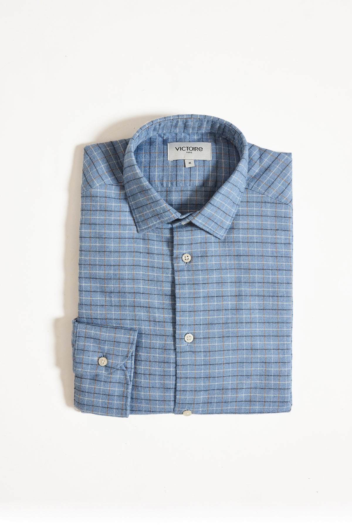 CHEMISE AJUSTÉE CACHEMIRE TARTAN BLEU