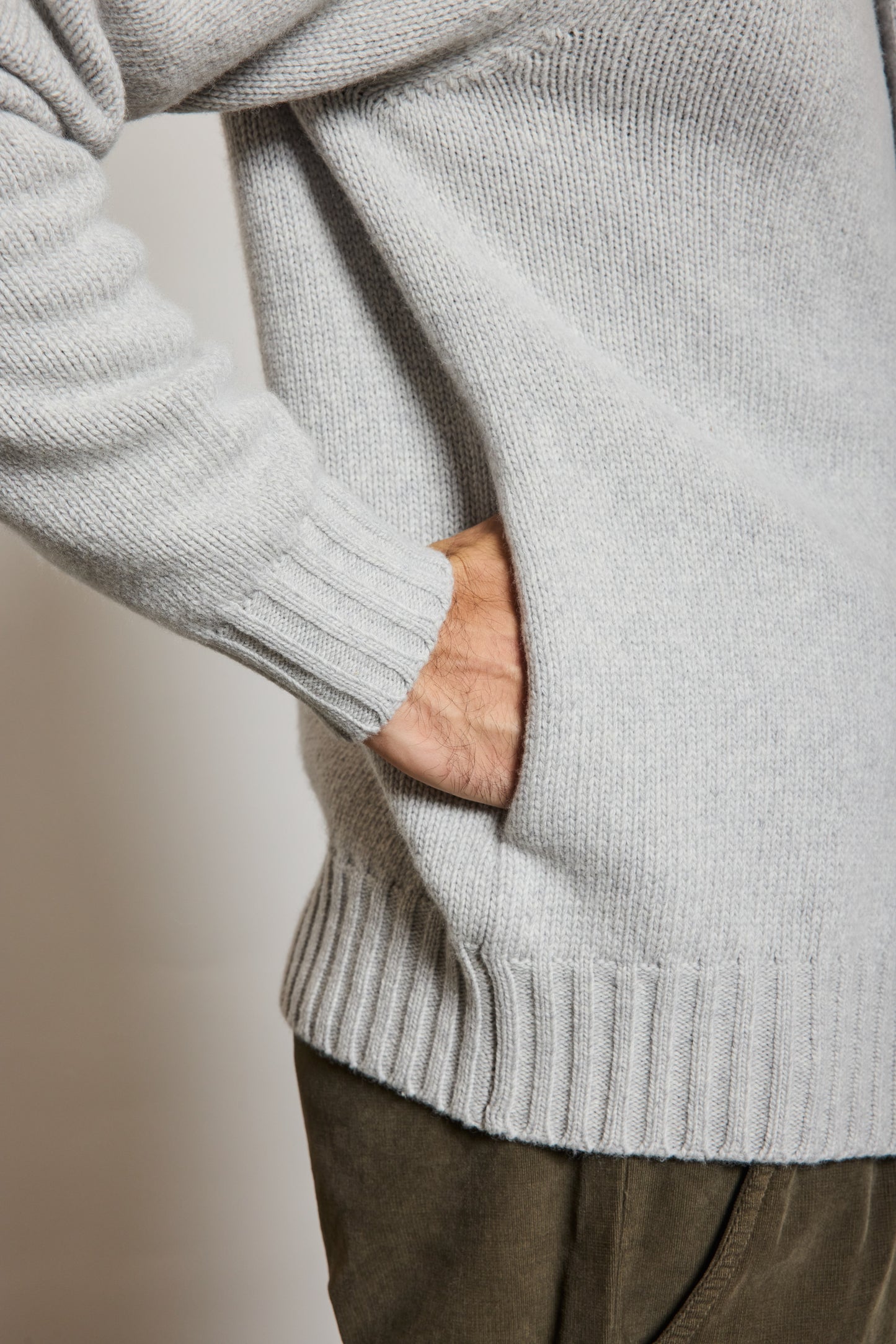 CARDIGAN EN LAINE PERLE