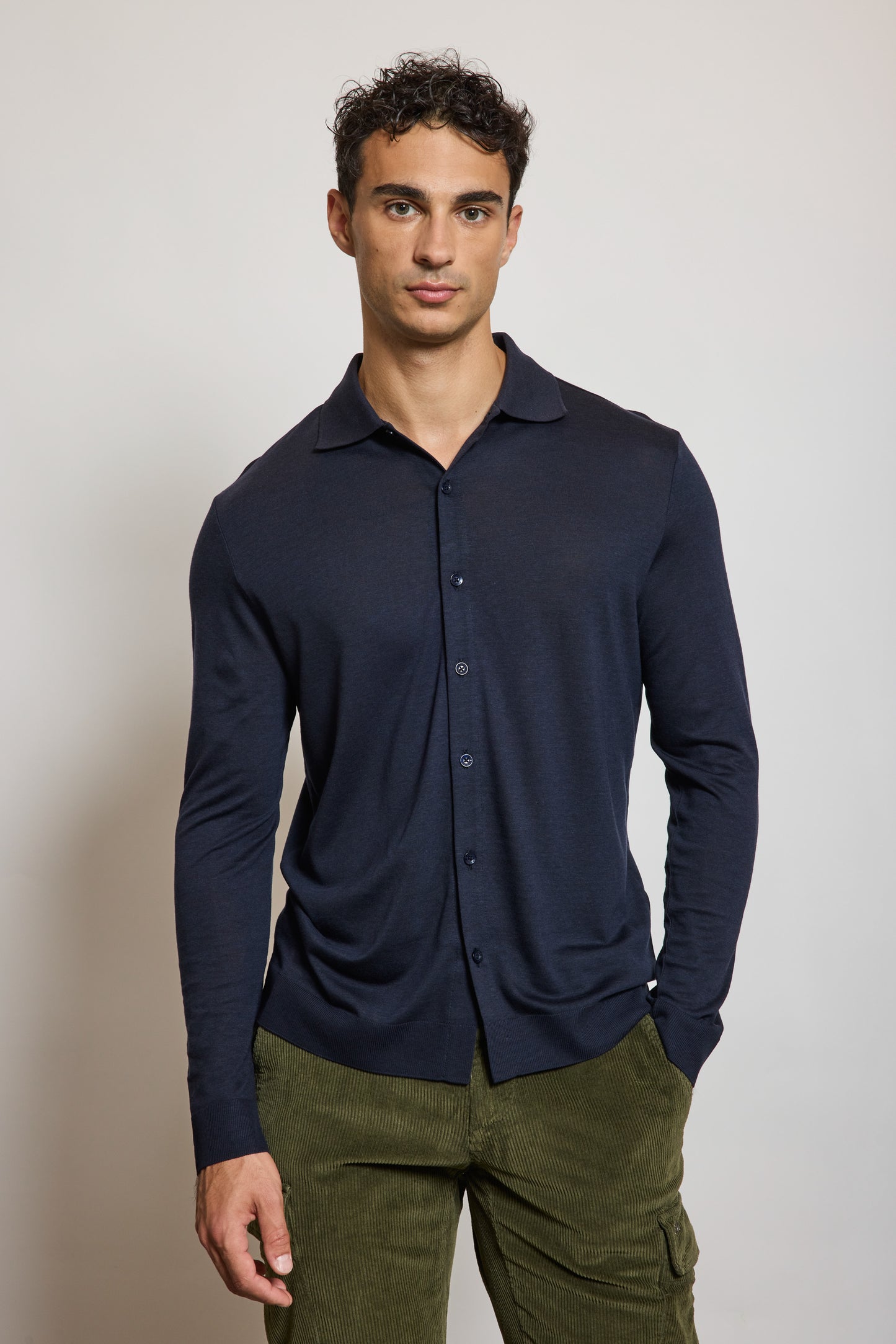 CHEMISE LYOCELL MARINE