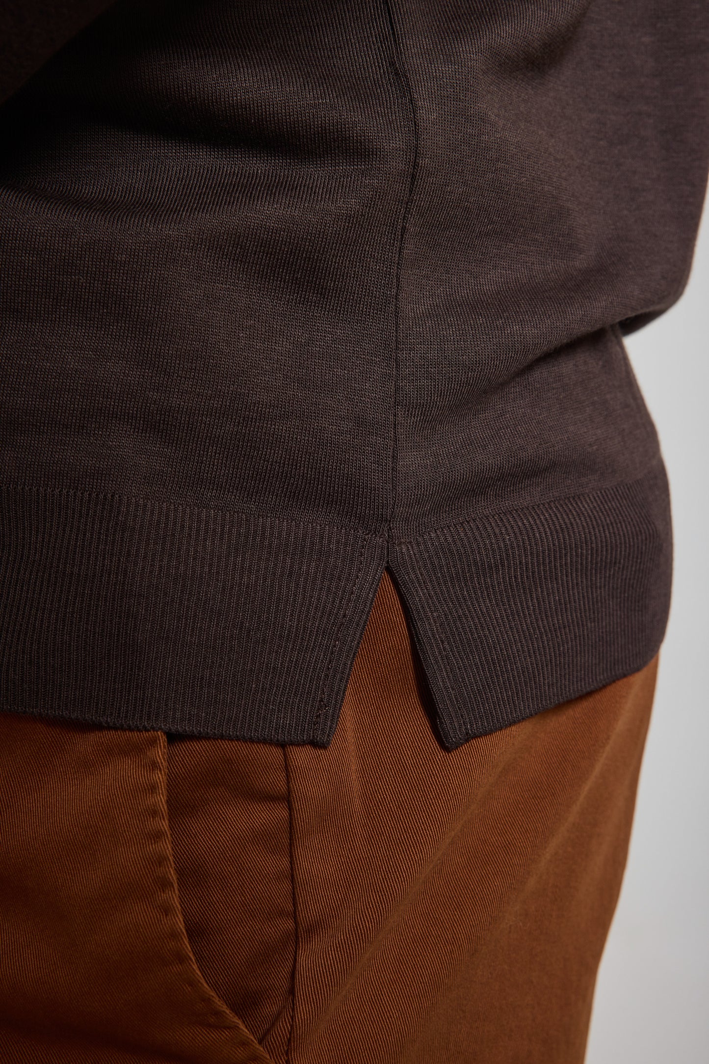 PULL LYOCELL CHOCOLAT