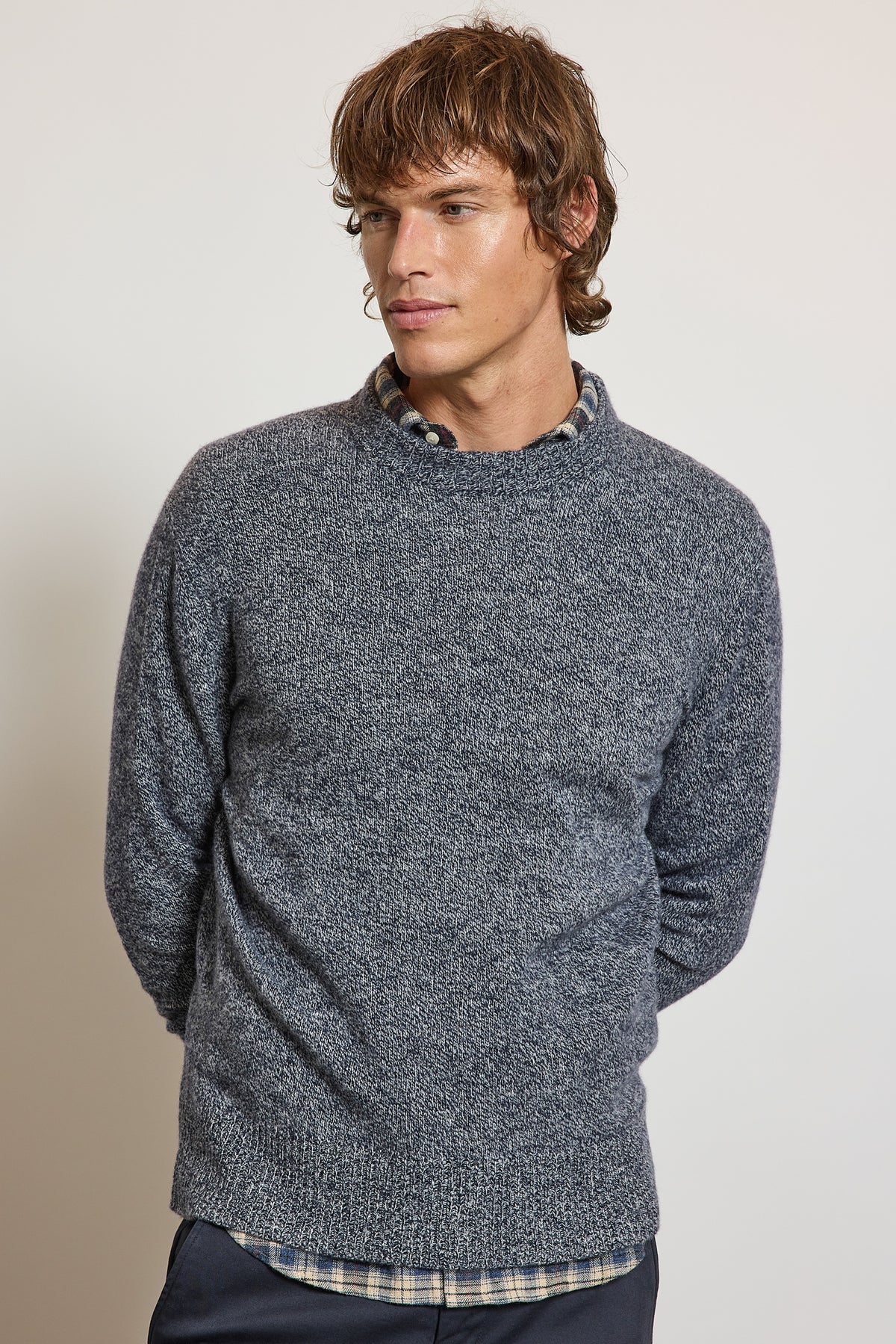 PULL LAINE & CACHEMIRE BLEU