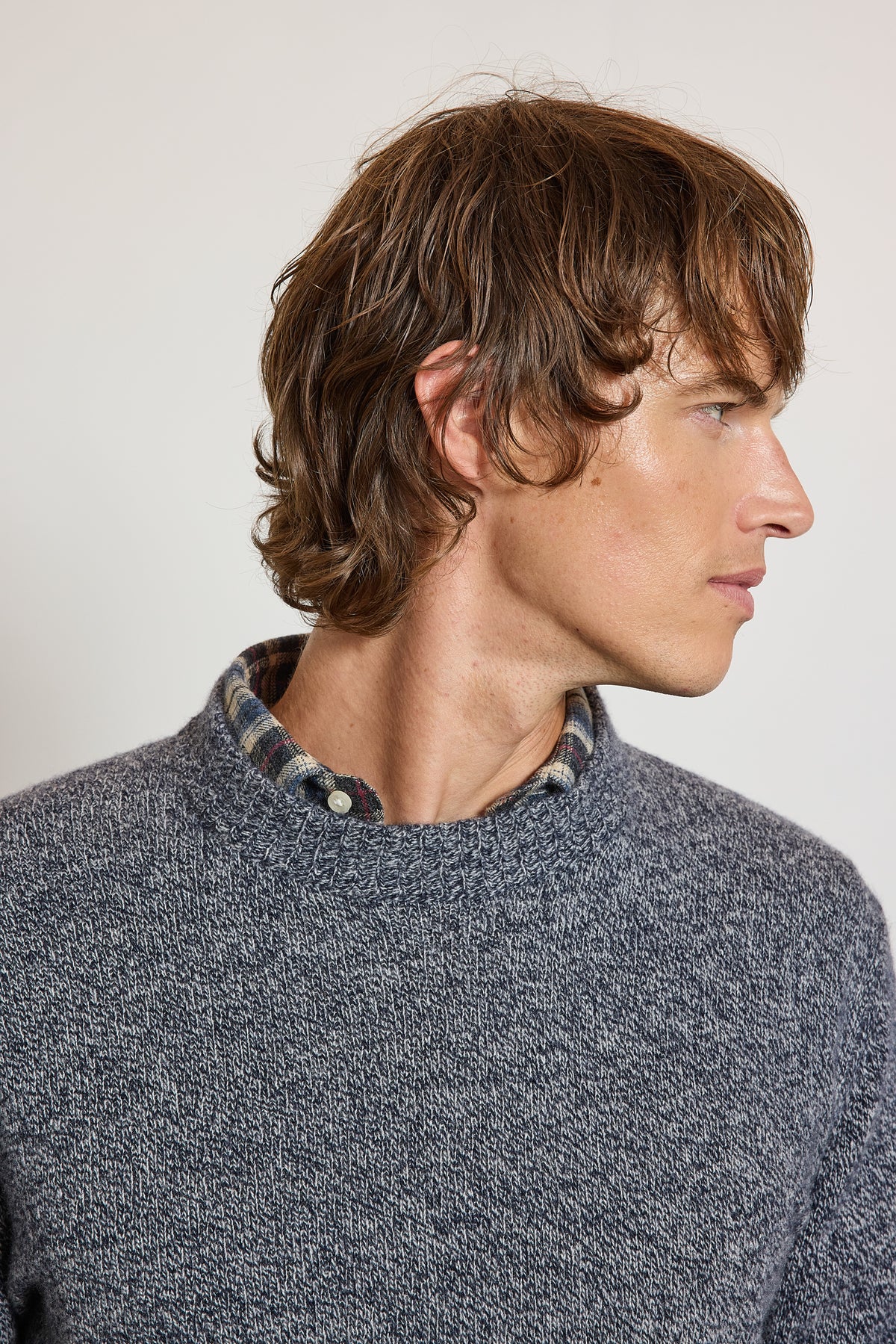 PULL LAINE & CACHEMIRE BLEU
