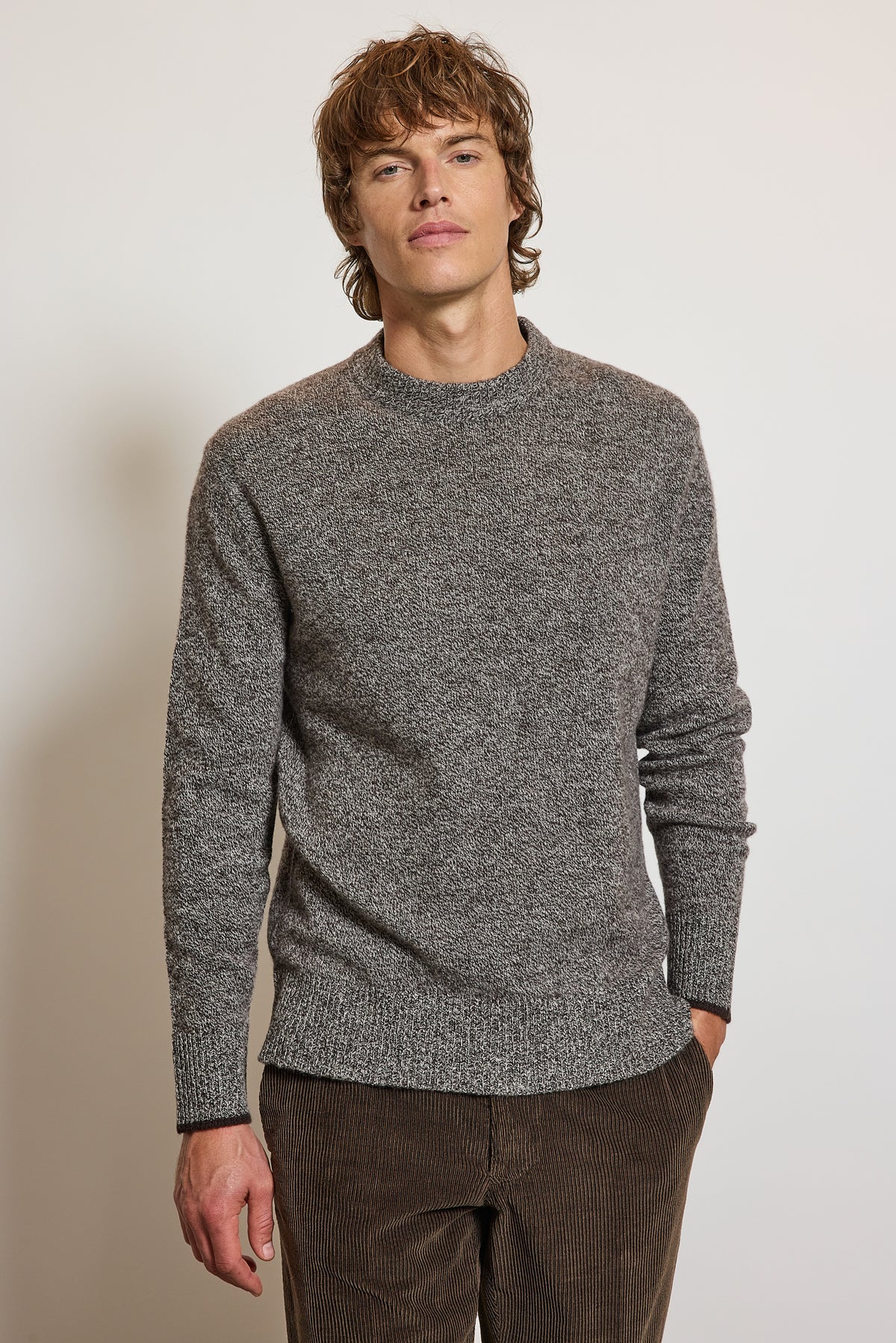 WOOL AND CASHMERE SWEATER CHOCOLATE