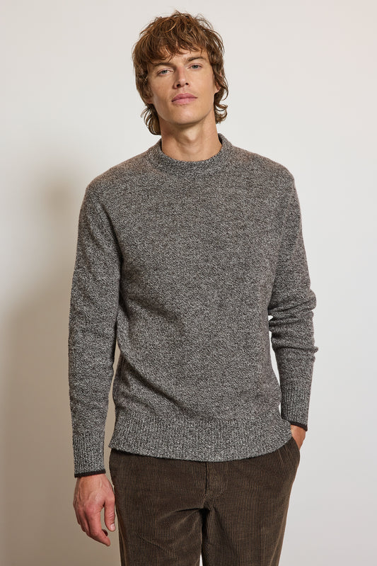PULL LAINE & CACHEMIRE CHOCOLAT