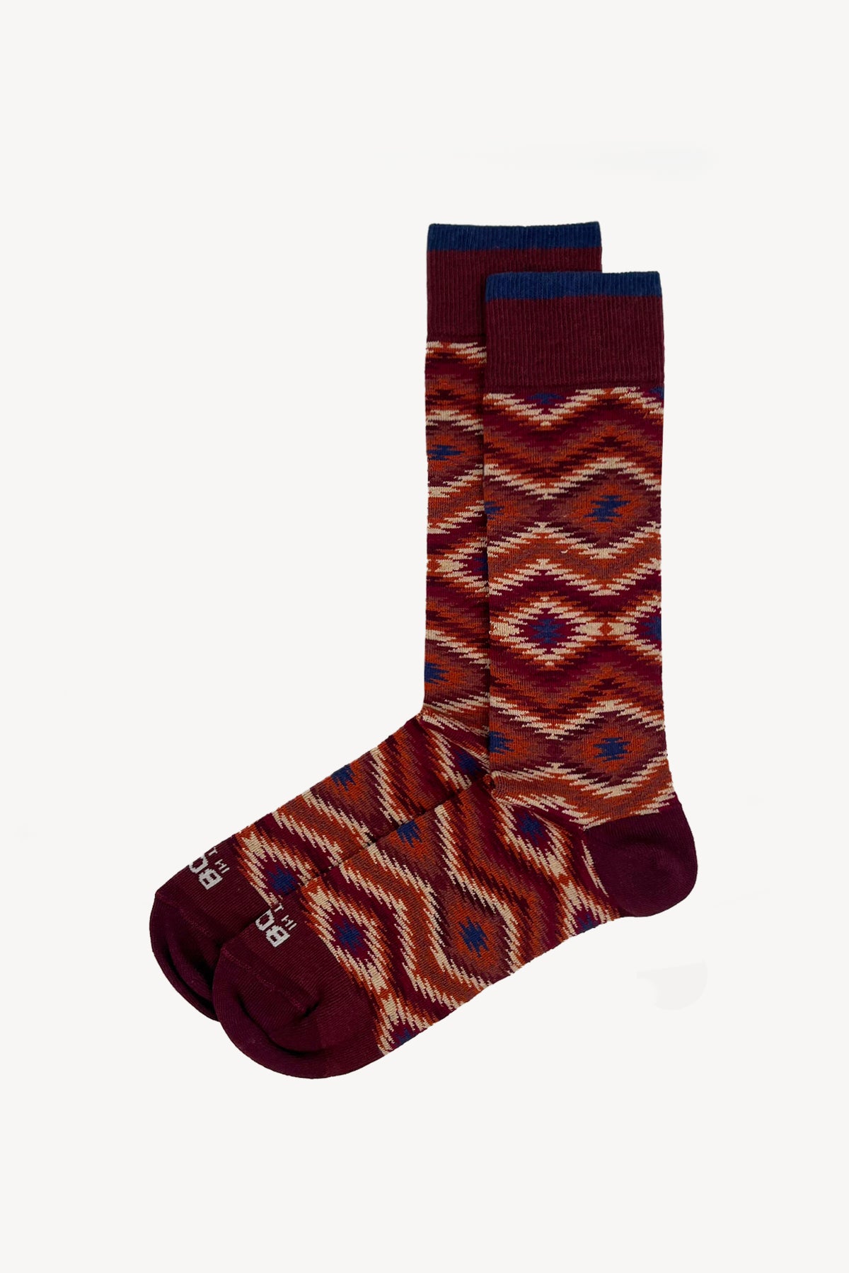 CHAUSSETTES NAVAJO BORDEAUX