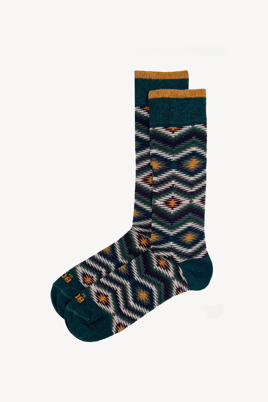 CHAUSSETTES NAVAJO VERTES