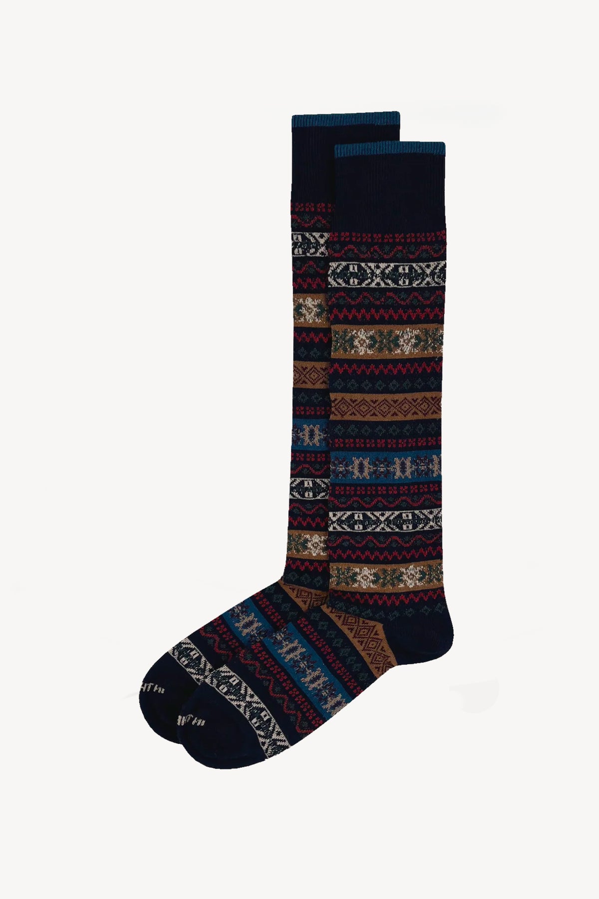 CHAUSSETTES JACQUARD MARINE